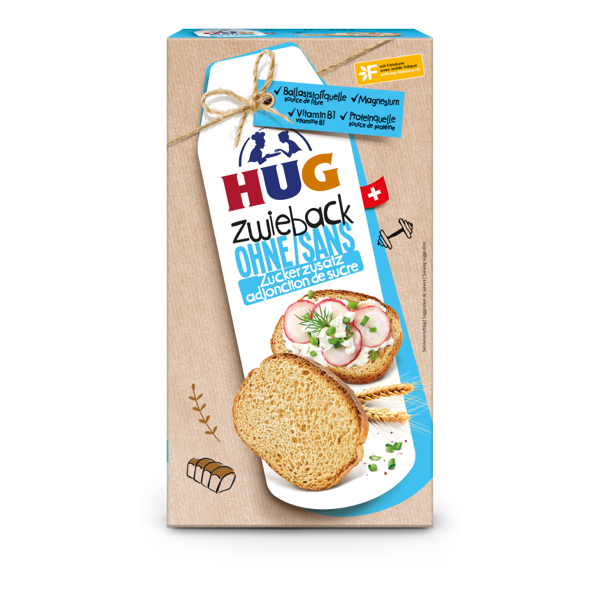 Zwieback ohne Zuckerzusatz